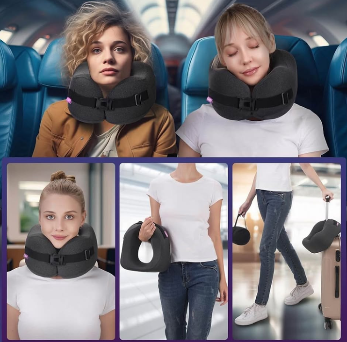 CSJT Travel Pillow Vac Compressed Memory Foam
