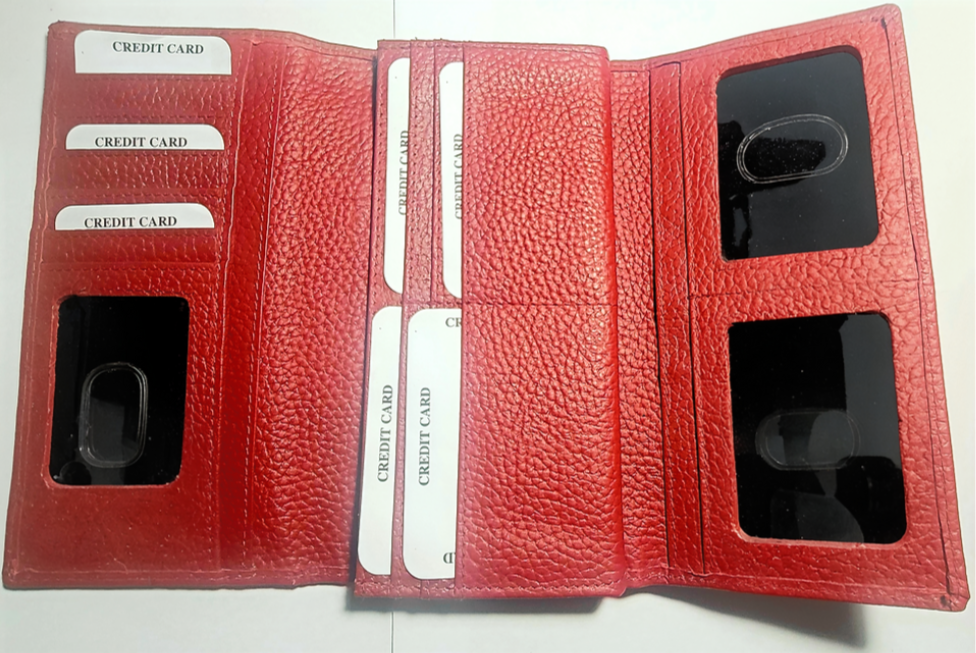 Estalon Leather Wallet Red