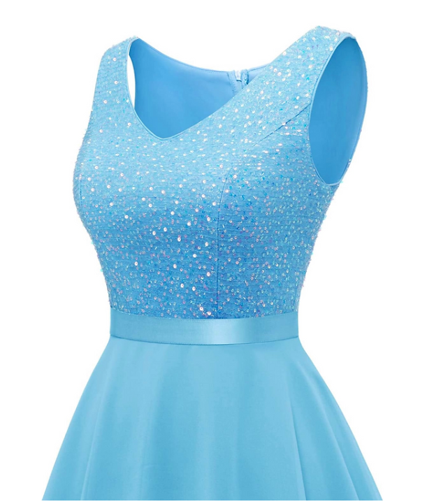 Dressystar Sequin Sparkly Dress V Neck