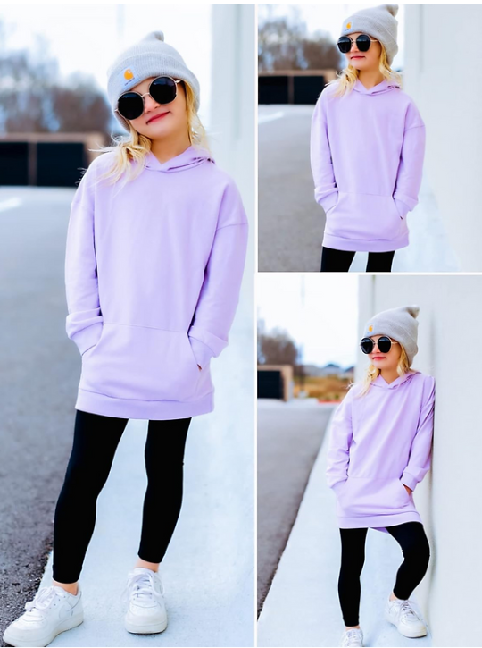 Arshiner Girls Hoodies Kids Long Pullover Hooded Sweatshirt with Kangaroo Pocket