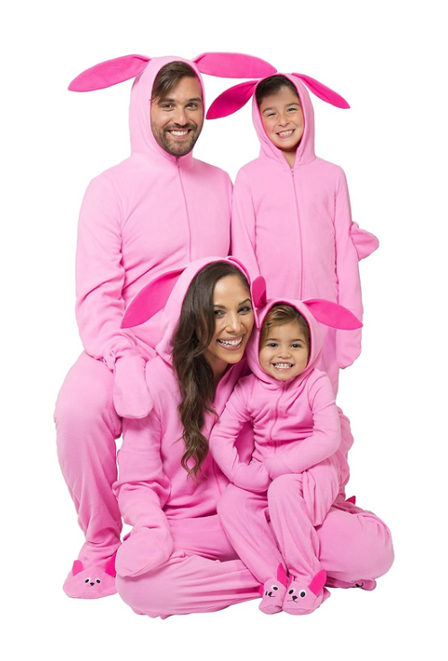 Christmas Story Kid's One Piece Bunny Sleep Pajama Footed