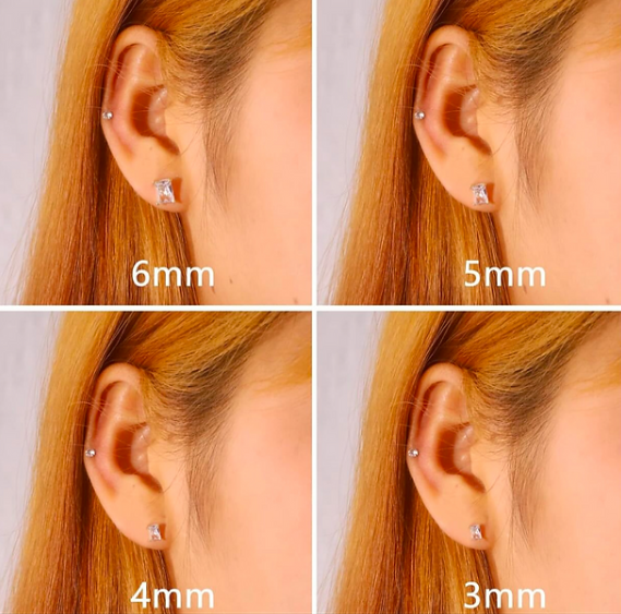 Set of 4 Sterling 925 Silver Earrings