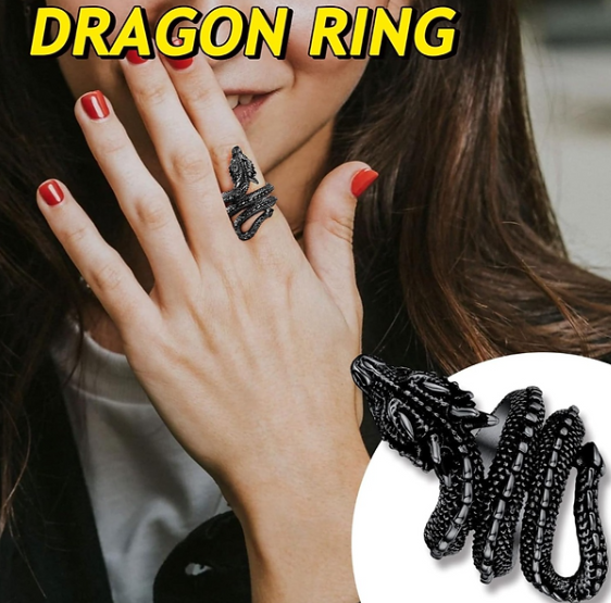 Stainless Steel Dragon Ring