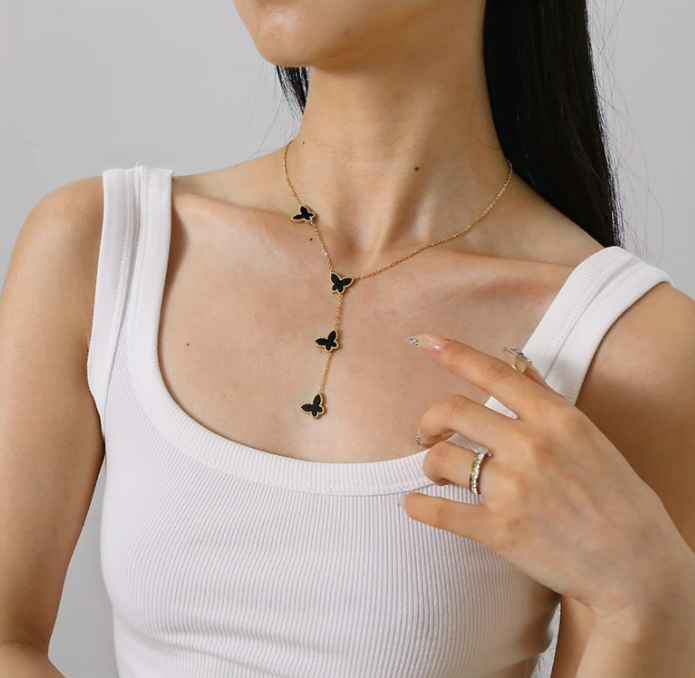 18K Gold Plated Steel Necklace