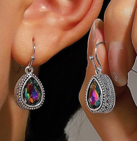 Vintage Teardrop Water Drop Dangle Earrings
