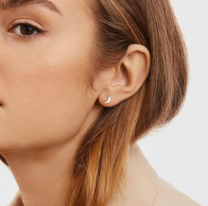 Moon Stud Earrings