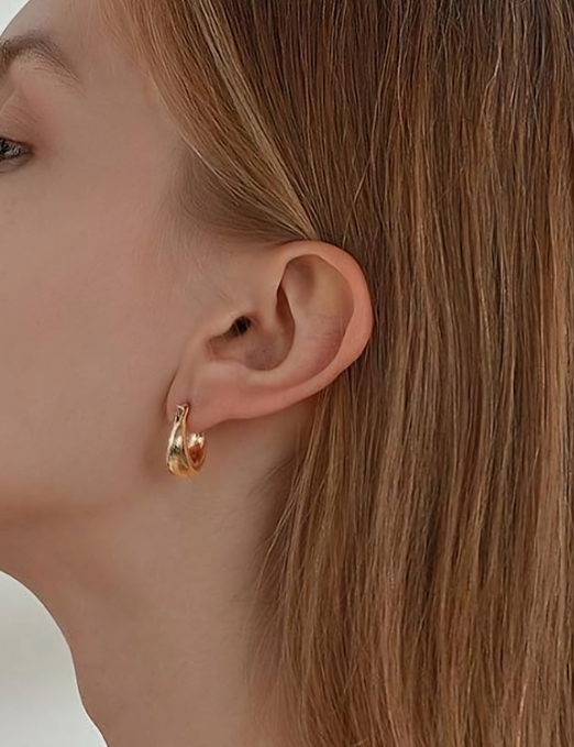 14K GF Stainless Steel Earrings