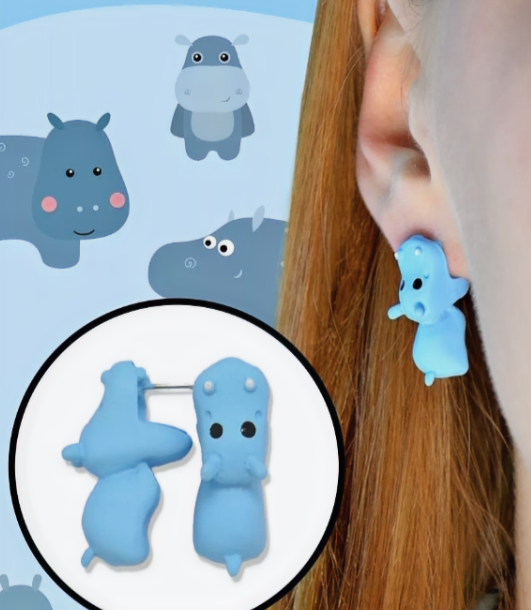 Cute Resin Stud Earrings
