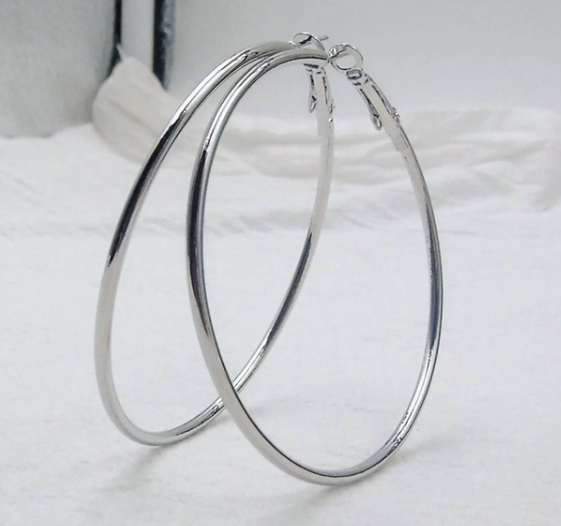 Stainless Steel Hoop Earrings 1.5 mm