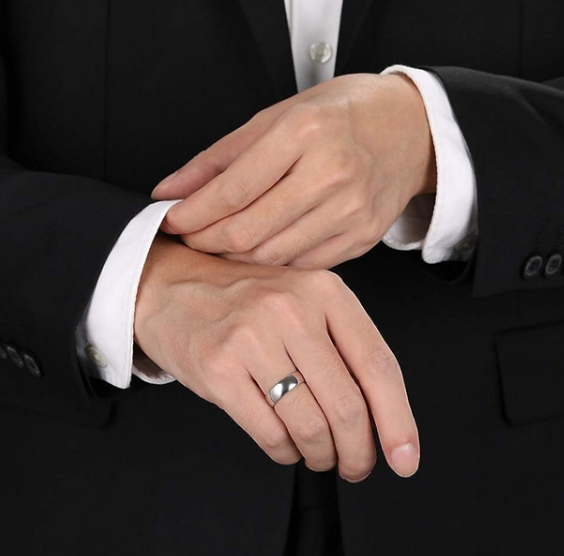 Stainless Steel Wedding Ring 8 mm