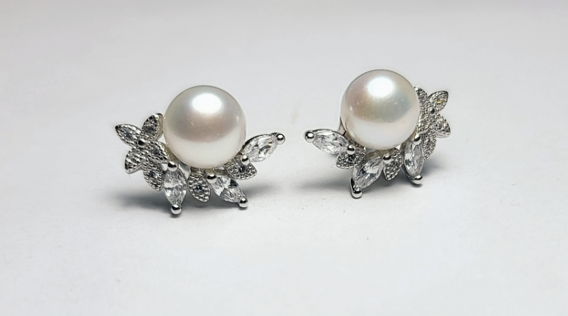 Pearl Sterling Silver Earrings