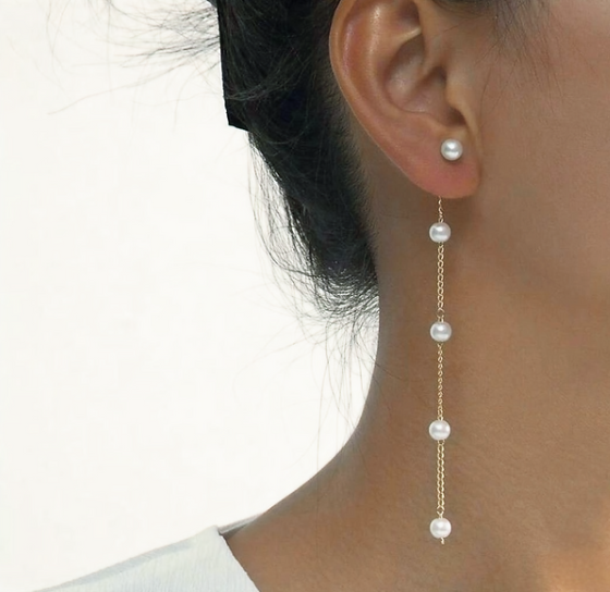 Pearl Tassel Earrings