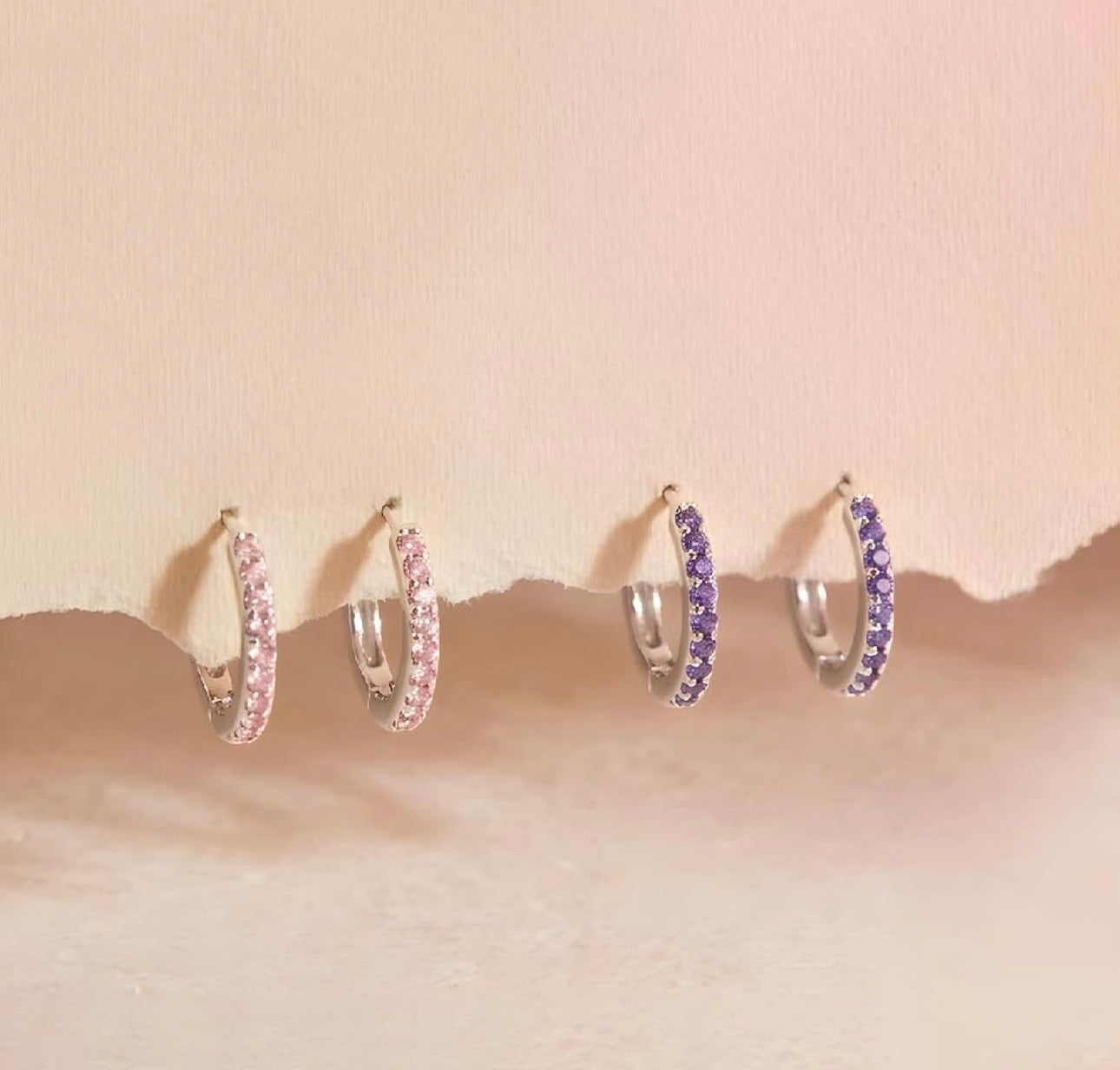 Small Hoop Huggie Earrings