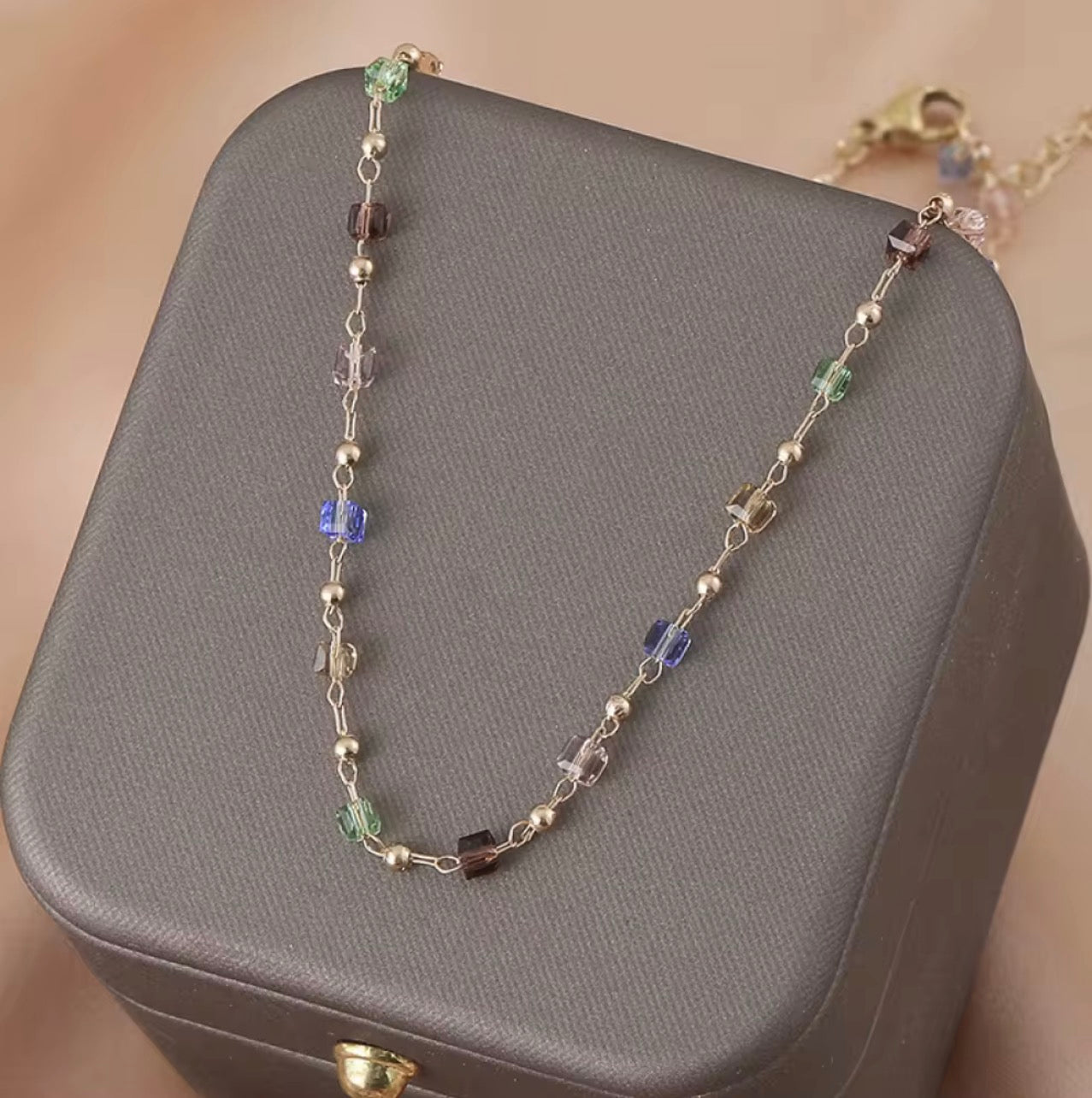 Colorful Summer Beaded Choker Necklace