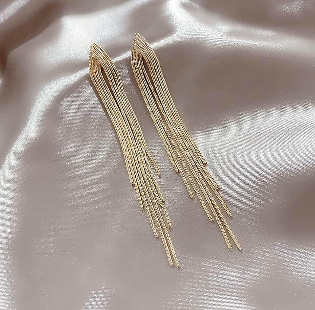 Linear Drop Dangel Earrings