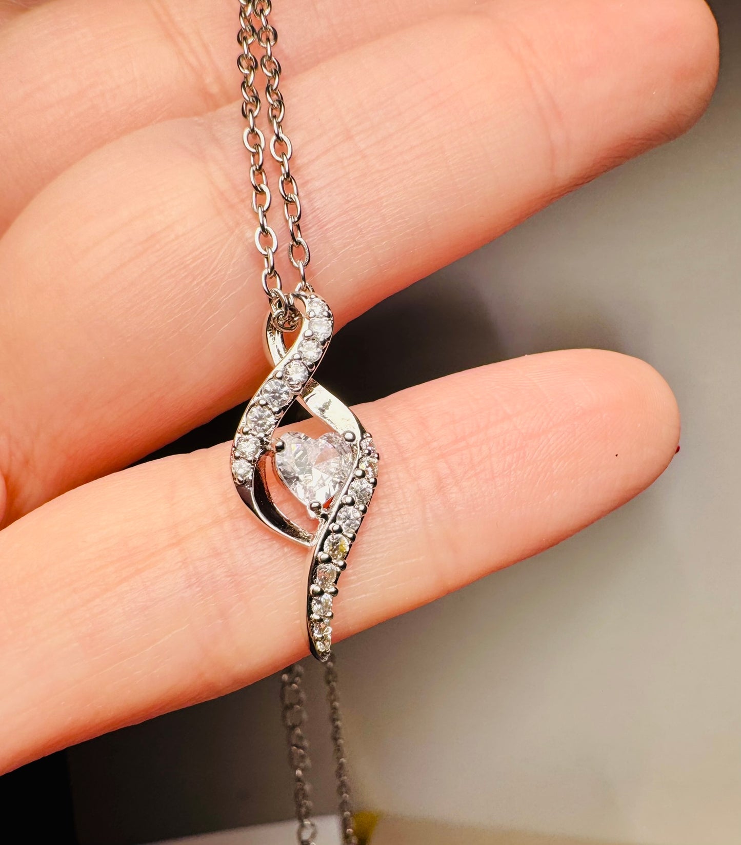 Infinity Love Heart Necklace