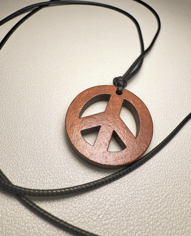 Love Peace Symbol Sign Pendant Necklace