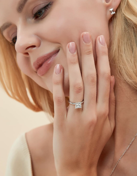 Sterling Silver Engagement Ring