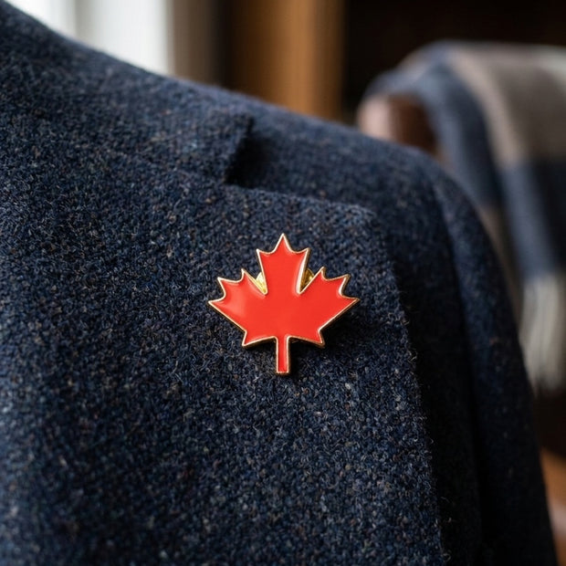 Canadian Maple Leaf Metal Lapel Pin.