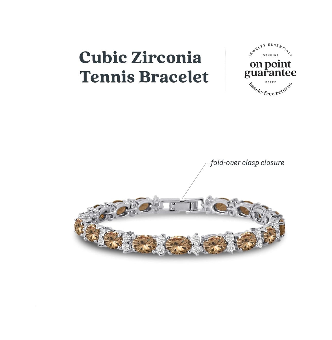Oval & Round CZ Tennis Bracelet