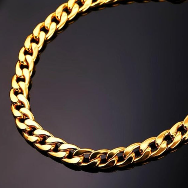 Luxury Gold-Plated Cuban Link Bracelet – Sleek Everyday Jewelry