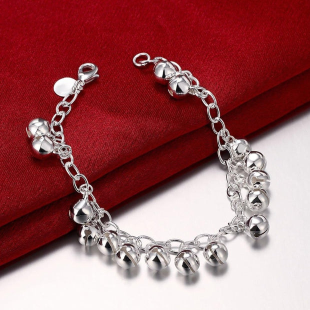 Cute Bell Bracelet – Adjustable Silver Plated Jingling Charm Bracelet