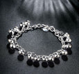 Cute Bell Bracelet – Adjustable Silver Plated Jingling Charm Bracelet