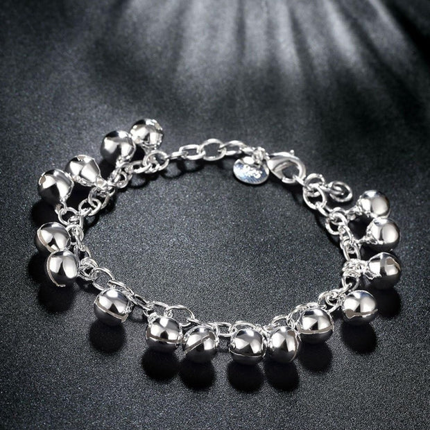Cute Bell Bracelet – Adjustable Silver Plated Jingling Charm Bracelet