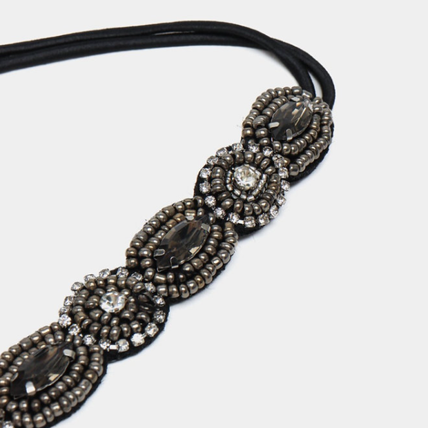 Elegant Beaded Retro Bridal Headband