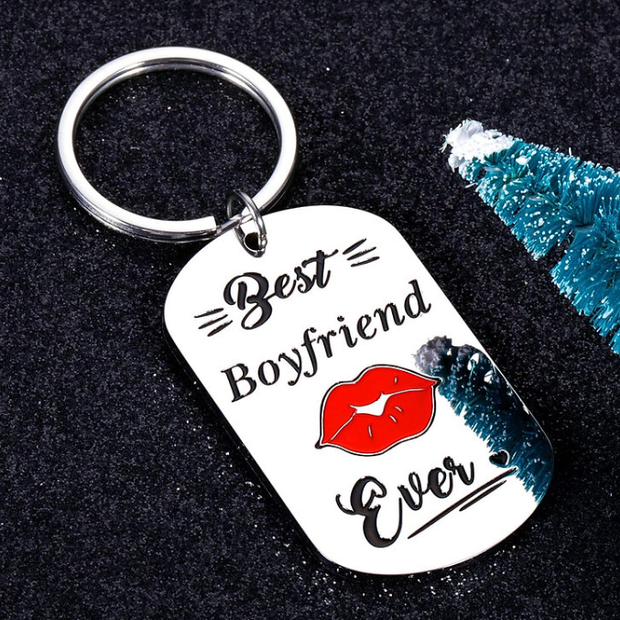 "Best Boyfriend Ever" Keychain Gift