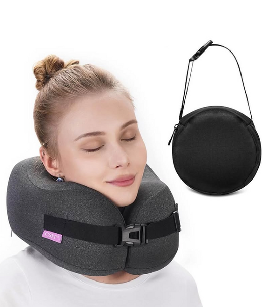 CSJT Travel Pillow Vac Compressed Memory Foam