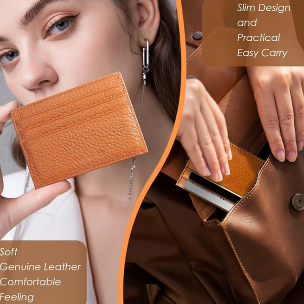 Serga Premium Pebble Leather Card Case