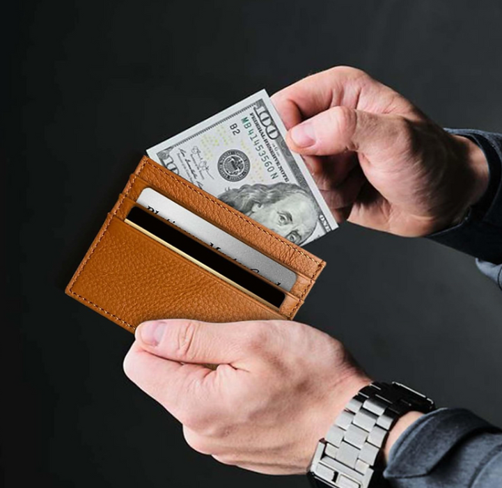 Serga Premium Pebble Leather Card Case