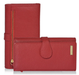 Classic Red Italian Leather Women’s Wallet