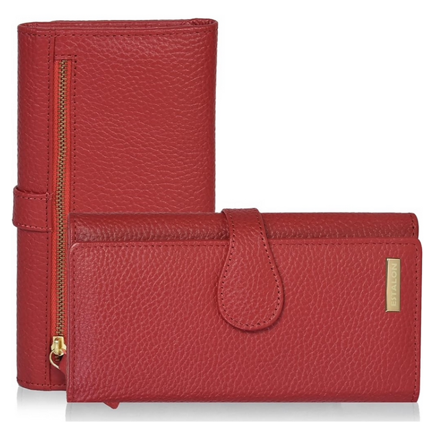 Estalon Leather Wallet Red