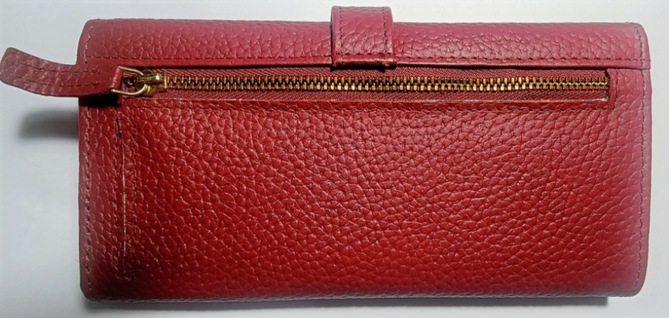 Classic Red Italian Leather Women’s Wallet