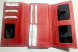 Classic Red Italian Leather Women’s Wallet