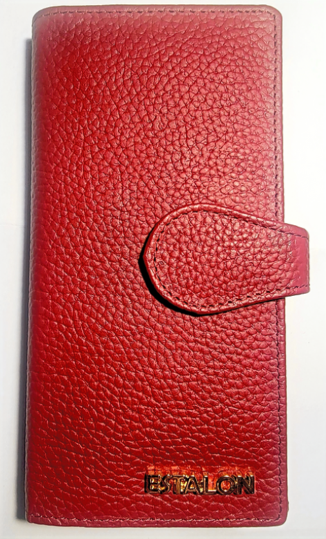 Classic Red Italian Leather Women’s Wallet