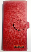 Classic Red Italian Leather Women’s Wallet