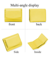 Fashionable Faux Leather Compact Wallet – RFID Blocking