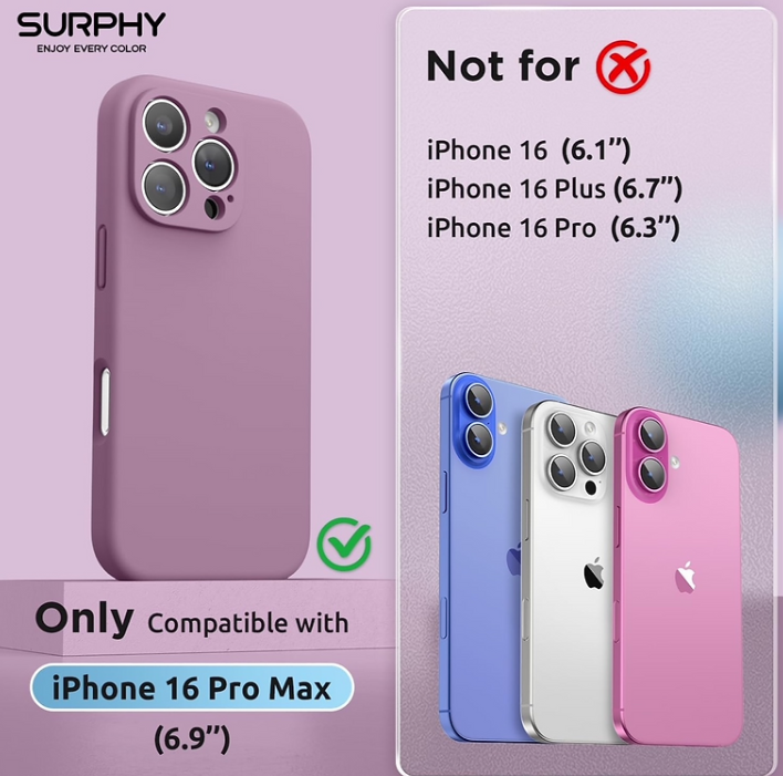 Surphy Magnetic Case for IPhone 16 Pro Max