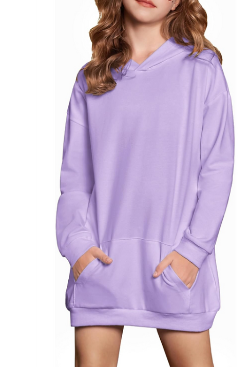 Arshiner Girls Hoodies Kids Long Pullover Hooded Sweatshirt with Kangaroo Pocket