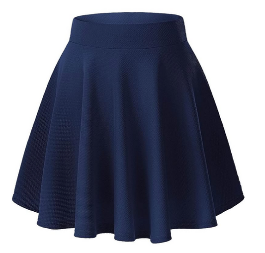 Urban CoCo Women's Basic Versatile Stretchy Flared Casual Mini Skater Skirt