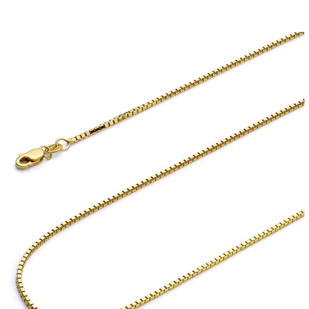 16" Solid 14K Yellow Gold Chain – 2mm Classic Link Necklace