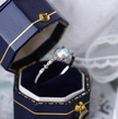 Luminous Moonstone Ring  – 925 Silver June Birthstone Jewelry