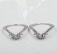 Classic 2-Piece Silver Bridal Ring Set – Sparkling Elegant Wedding Bands
