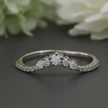 Classic 2-Piece Silver Bridal Ring Set – Sparkling Elegant Wedding Bands