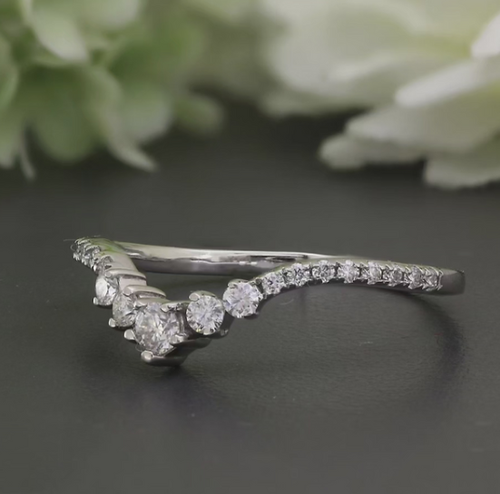 Classic 2-Piece Silver Bridal Ring Set – Sparkling Elegant Wedding Bands