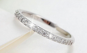 925 Sterling Silver Eternity Band – 2mm Pavé CZ Wedding Ring