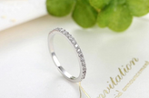 925 Sterling Silver Eternity Band – 2mm Pavé CZ Wedding Ring